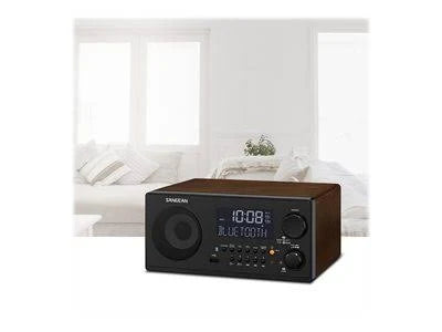 Wooden Case Alarm Clock with LCD Display M88244