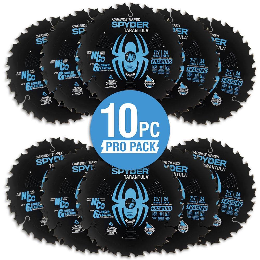 10-Pack 7-1/4-in 24-Tooth Tungsten Carbide-Tipped Saw Blades M533