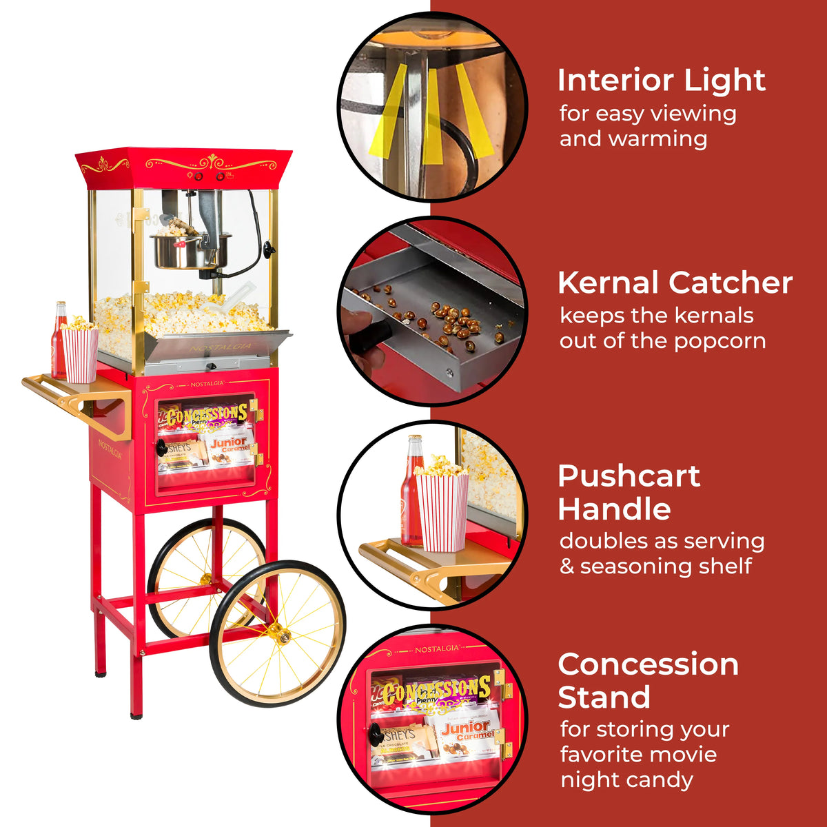 10-Ounce Popcorn & Concession Cart D62144