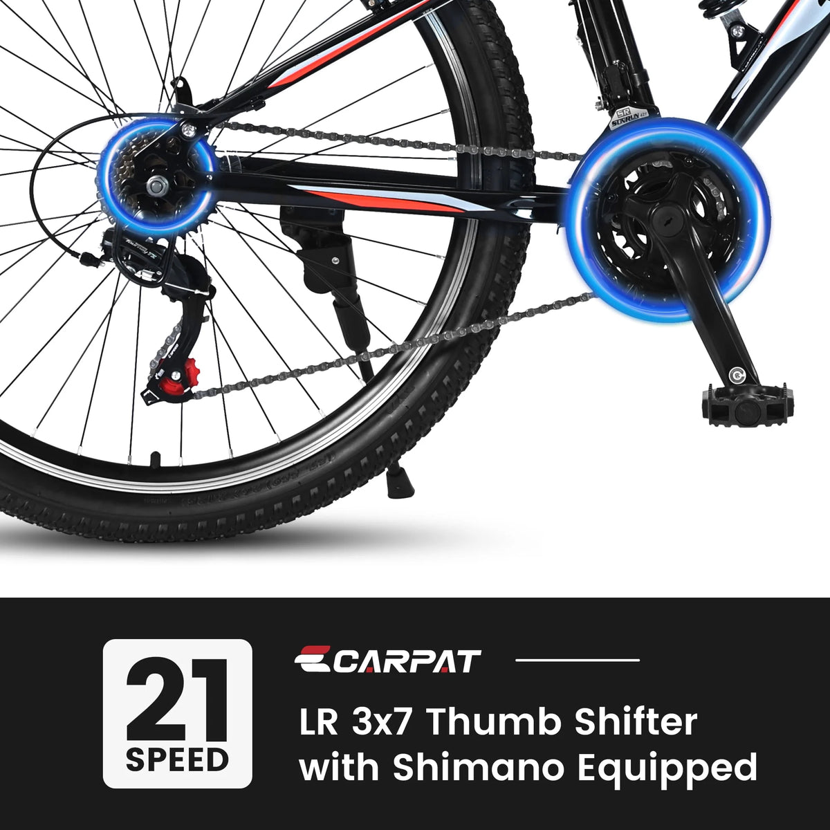 26 inch Black Full Suspension Mountain Bike G3182