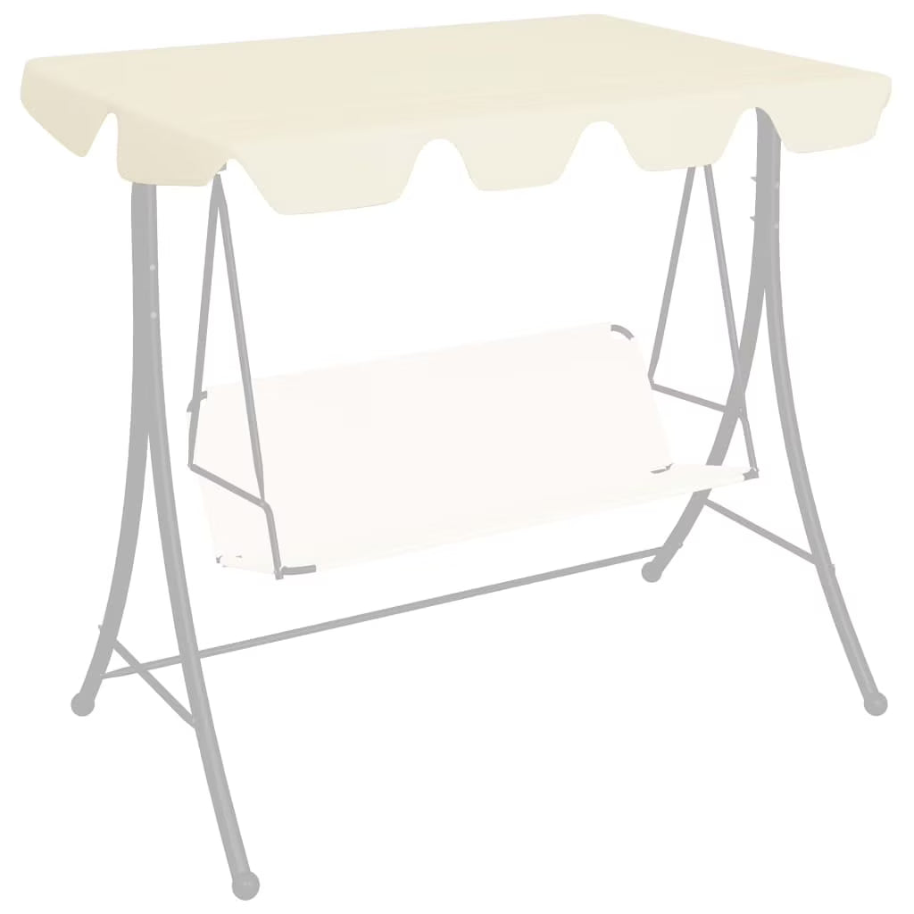 Cream Replacement Canopy for Garden Swing Y1750