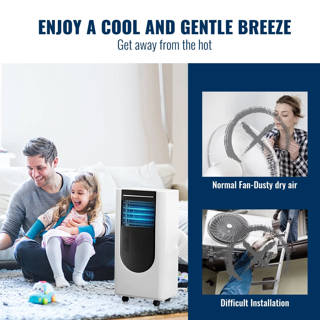 8000 Btu Portable Air Conditioner with Dehumidifier & Fan C3079