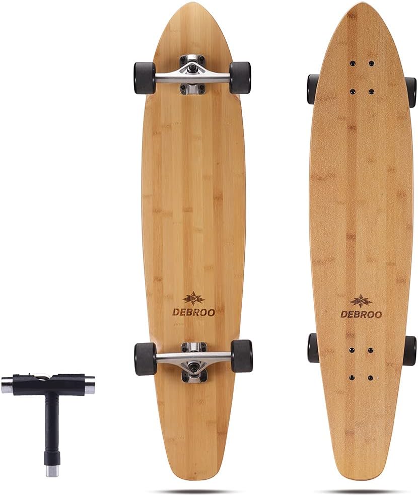 42 Inches Bamboo Longboard Cruiser Pack of 2 J983301