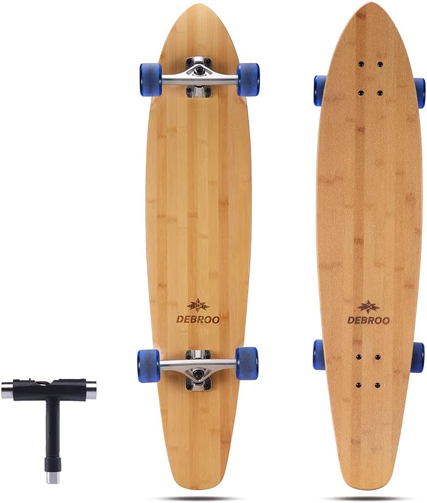 42 Inches Bamboo Longboard Cruiser Pack of 2 J983301