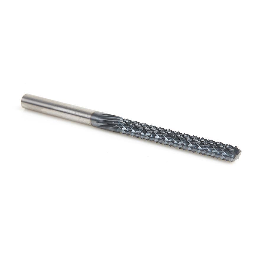 Solid Carbide Fiberglass and Composite Cutting 1/4 Dia x 2-1/8 x 1/4 Shank AlTiN Coated Mill End D3829