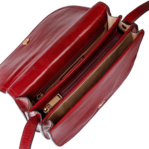 Leather Cross Body Bag V7550