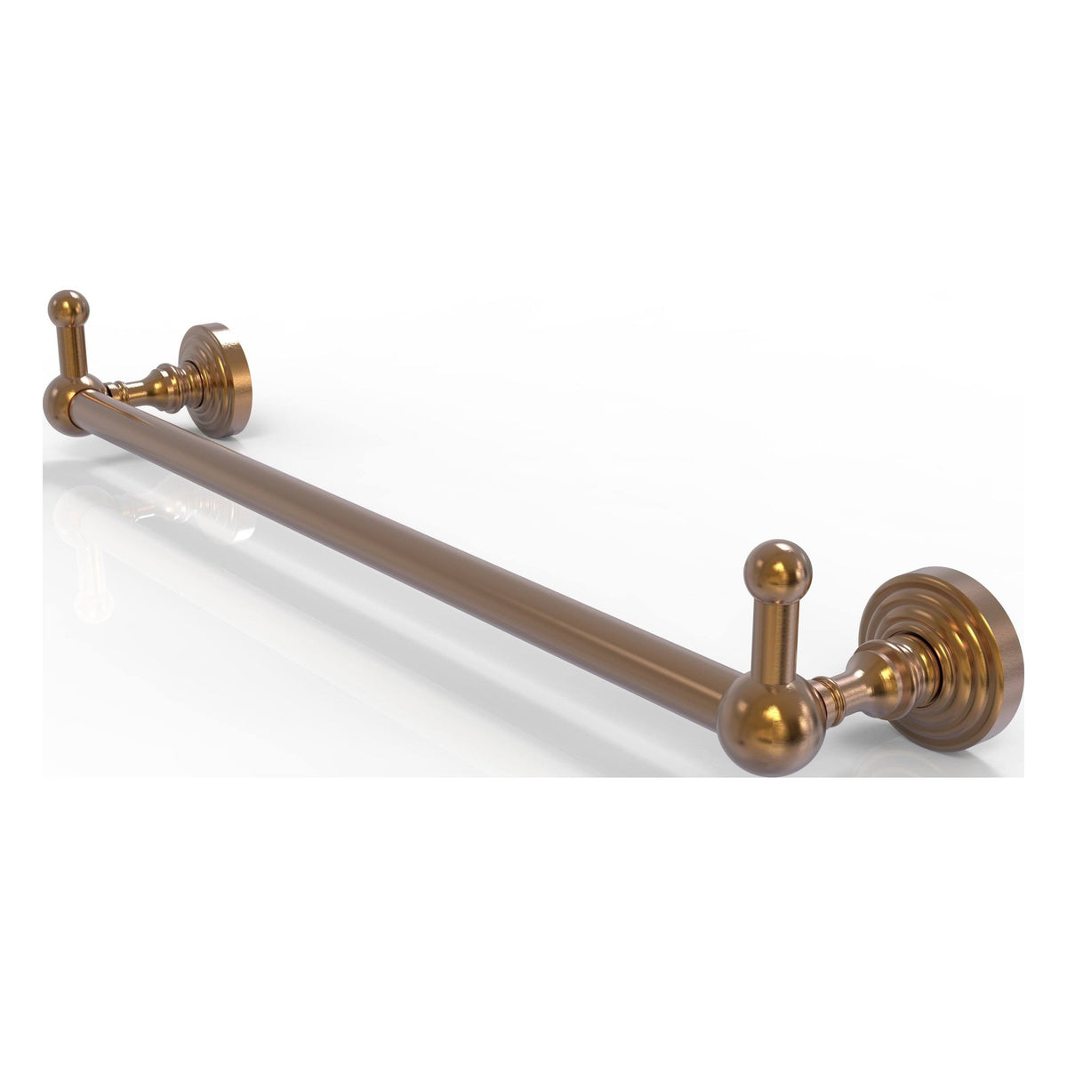 18-inch Towel Bar with Integrated Hooks - Brushed Bronze H3770