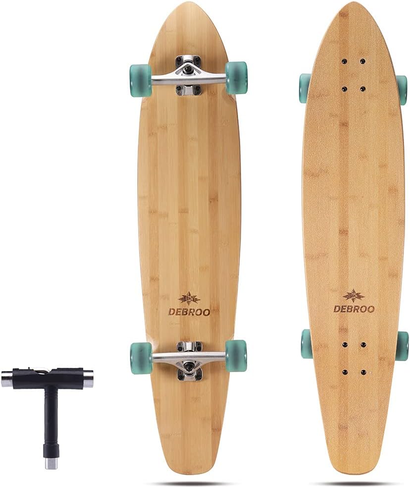 42 Inches Bamboo Longboard Cruiser Pack of 2 J983301