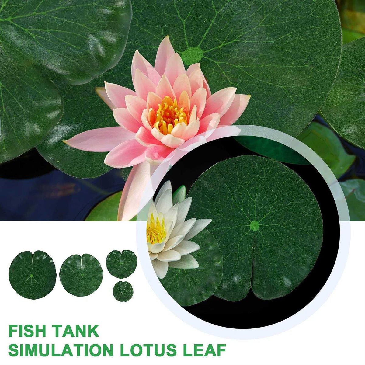 Artificial Lotus Leaves Lily Pads Floating Foam T210490