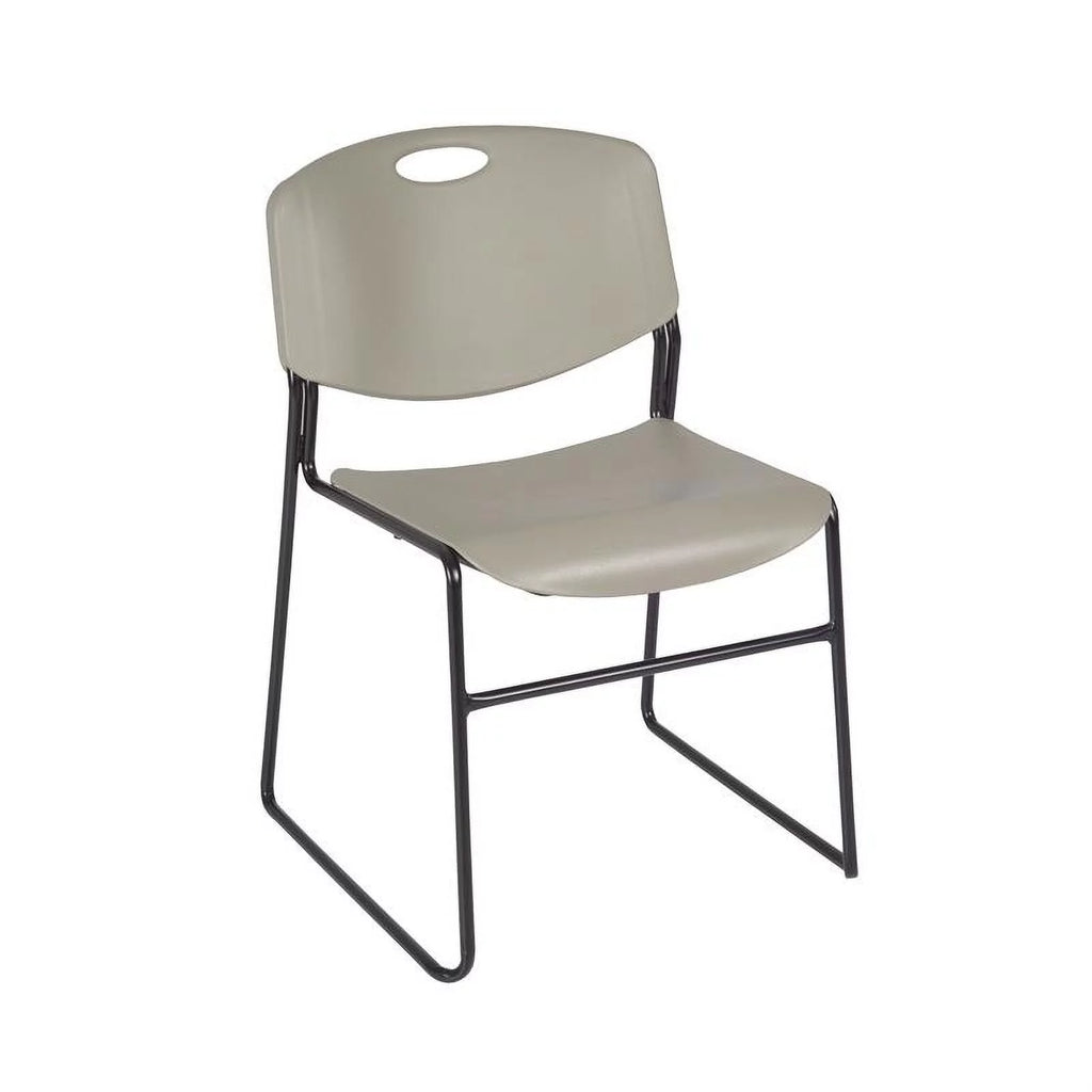 48" Square Breakroom Table & 4 Stack Chairs F1490