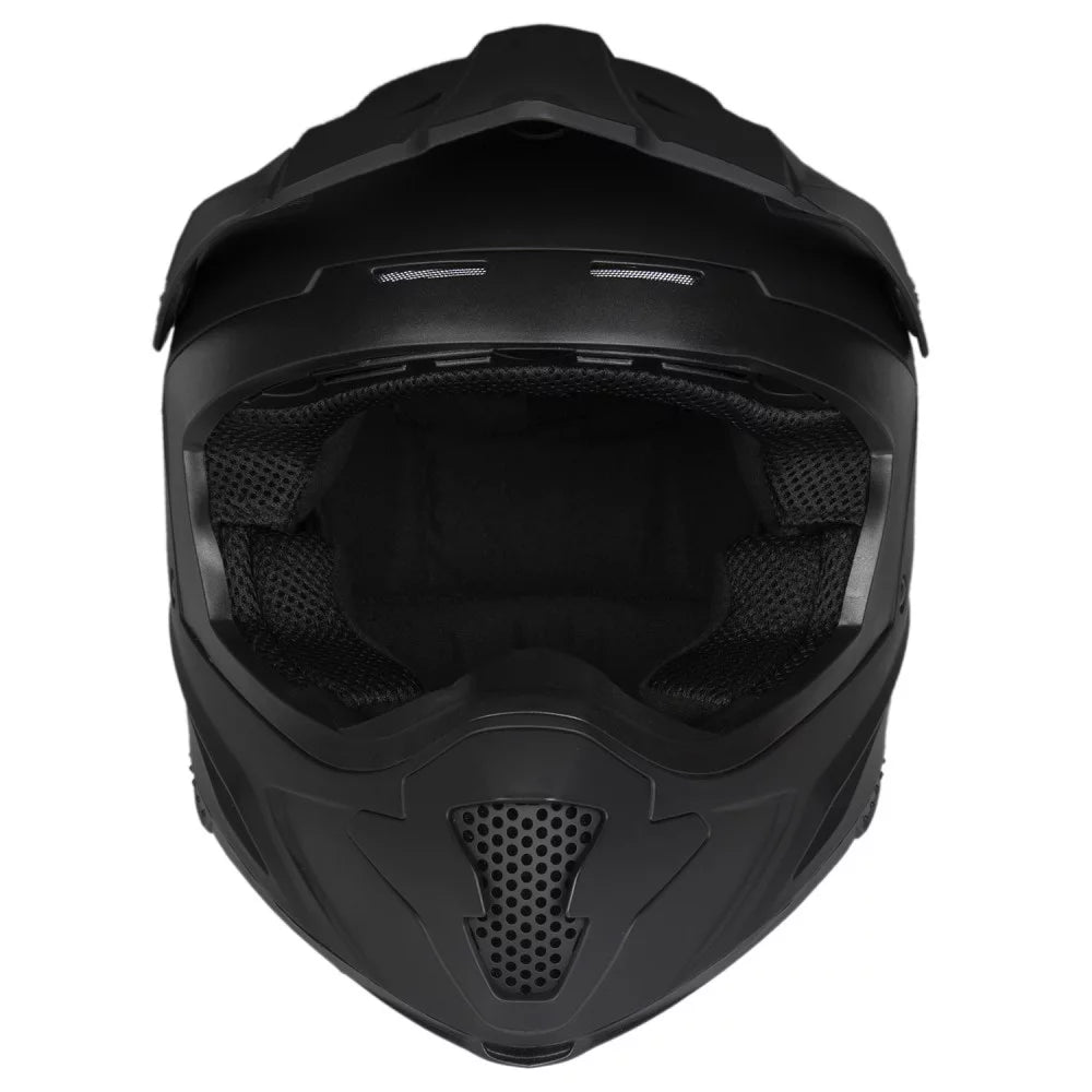 Open Face Helmet DOT Approved Matte Black XL S12420