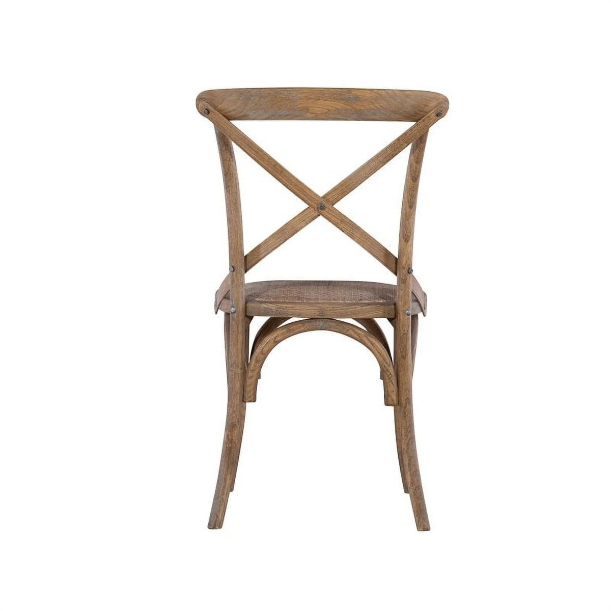 Gray Wash Wood Dining Chairs Set of Two O75688