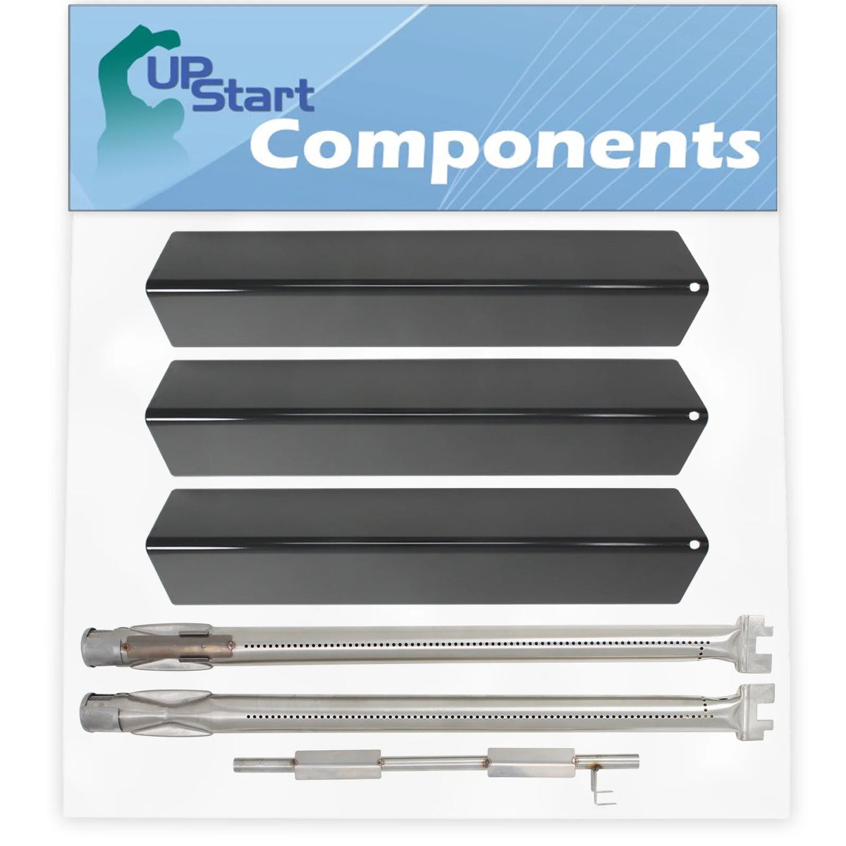 Stainless Steel Burner Tube Set & Porcelain Steel Flame Tamer H10554