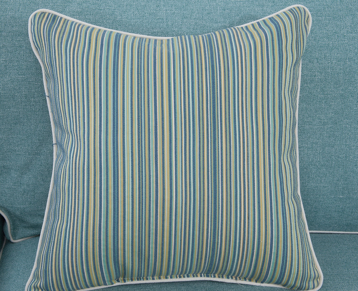 Aqua Loveseat with Four Accent Pillows N87058