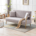 61" 2 Seater Teddy Velvet Upholstered Couch with 2 Pillows Z9445