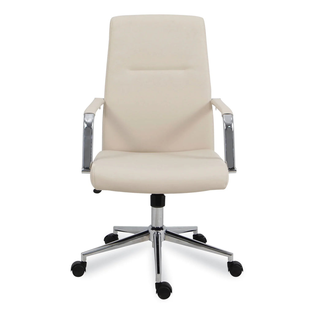 White Leather Task Chair C539433