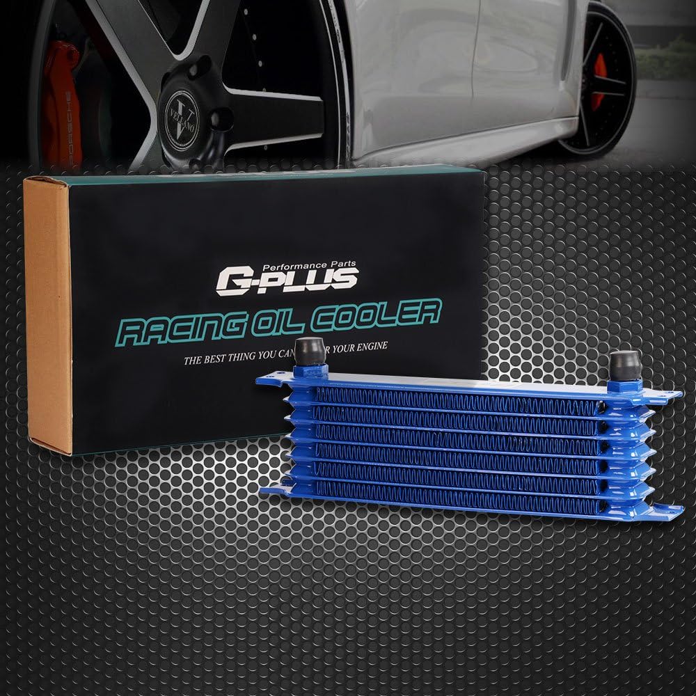 15 Row Aluminum Engine Oil Cooler Black Pack of 2 D1021
