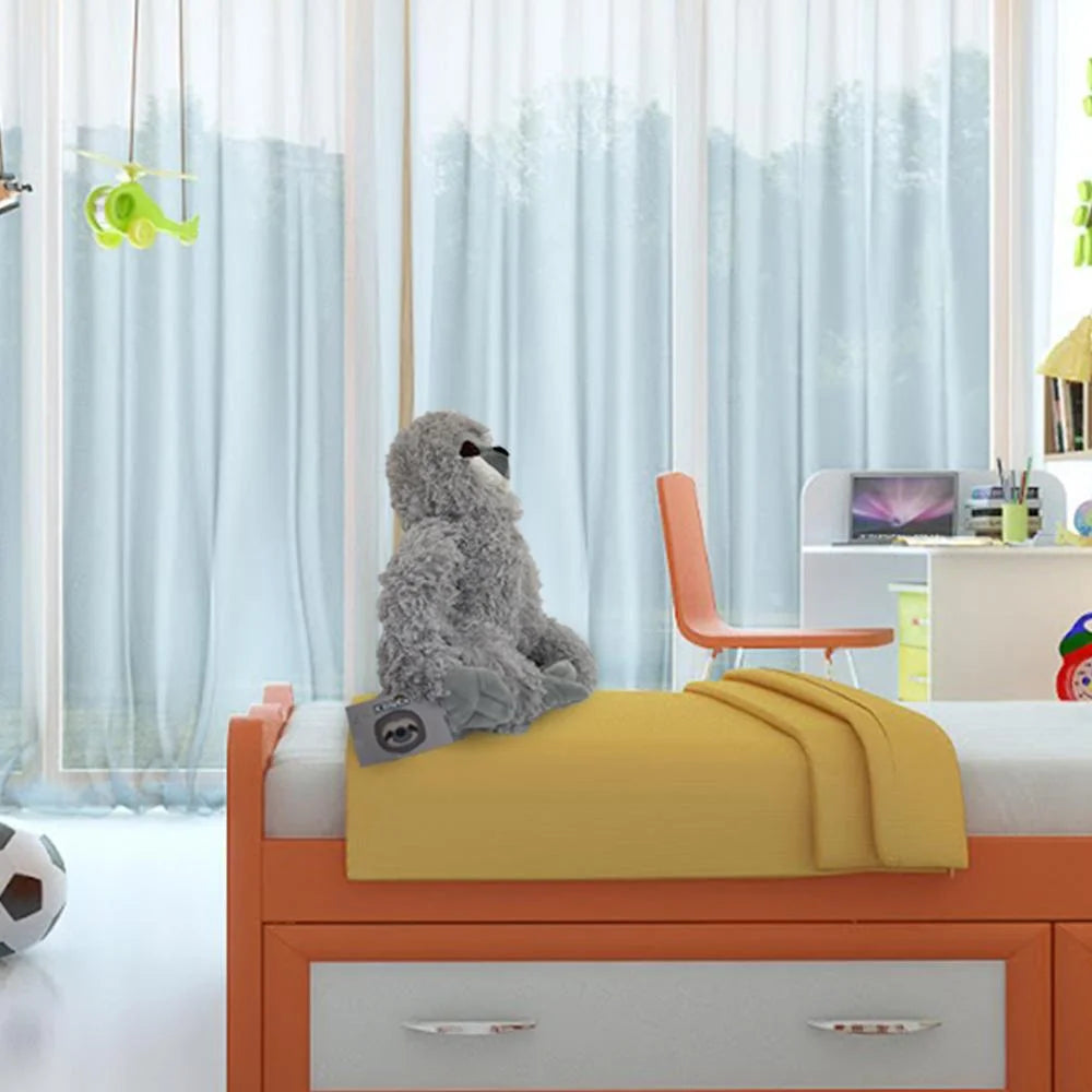 Grey Three Toed Sloth Stuffed Animal Plush Toy, 13 inches E763