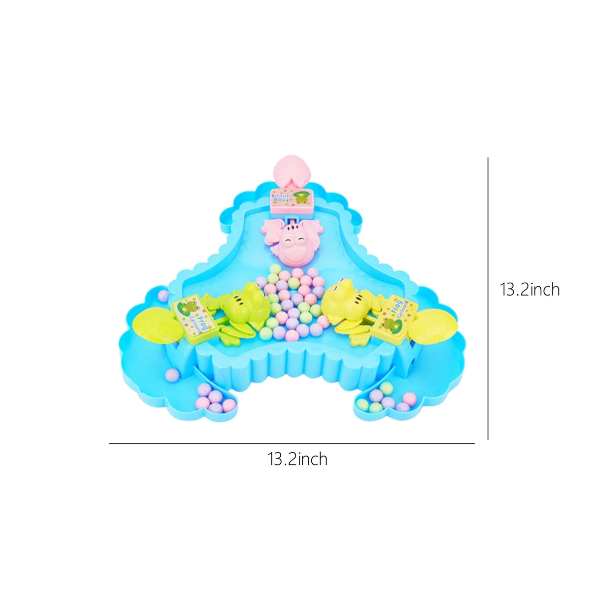 Blue Hungry Frogs Eating Beans Board Game S532