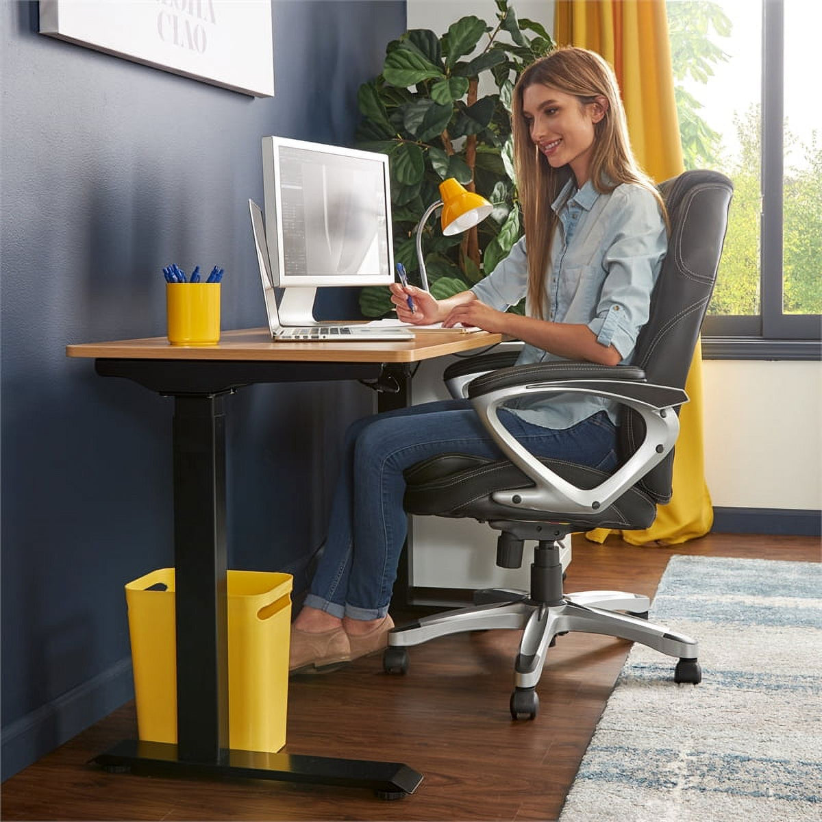 Standing Desk and Motion Office Chair C45419