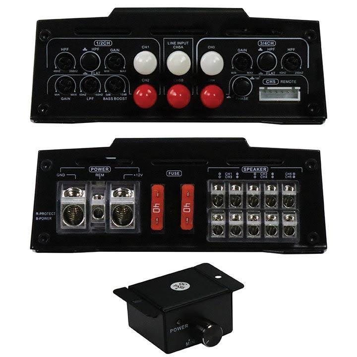2000 Watts Max 5-Channel Amplifier V62943