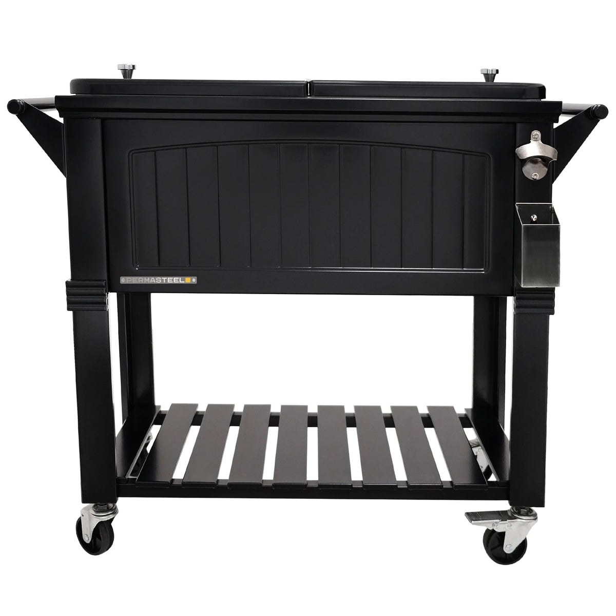 80-Qt Steel Patio Cooler on Wheels P99699