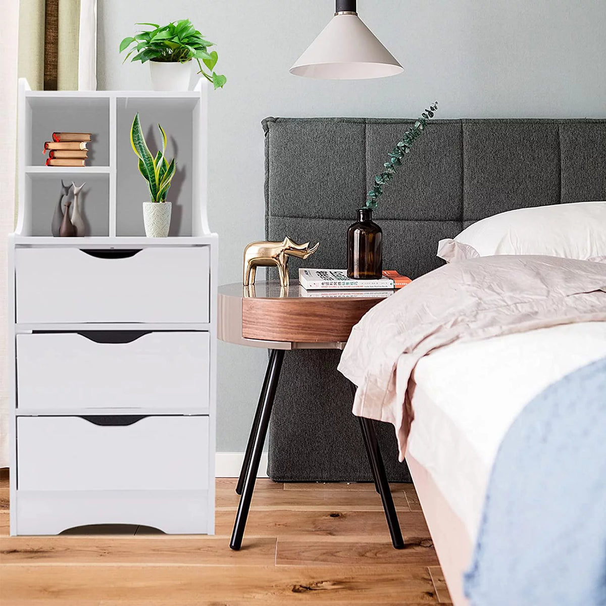Modern 3 Drawer Nightstand Y239