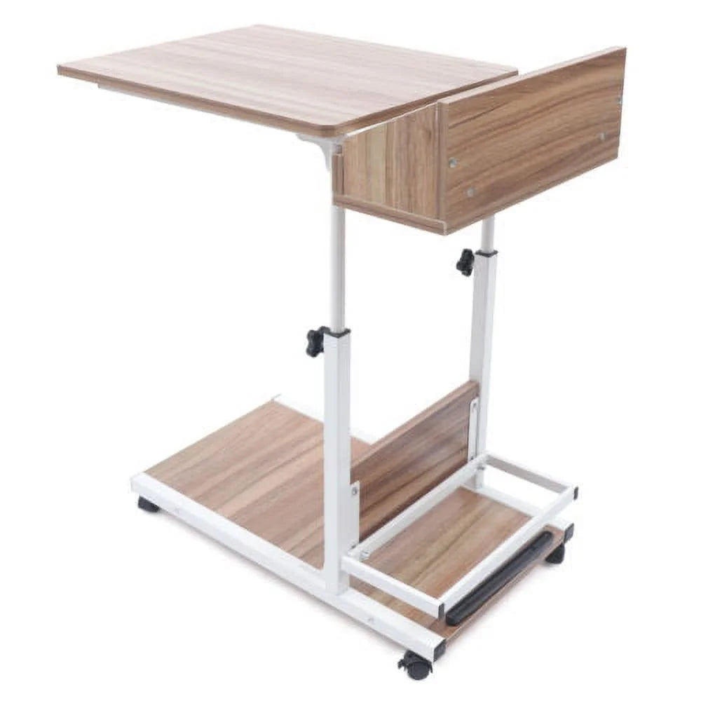 Adjustable C Table with Wheels W803