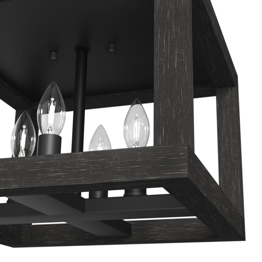 Brushed Nickel 4 Light Flush Mount J964