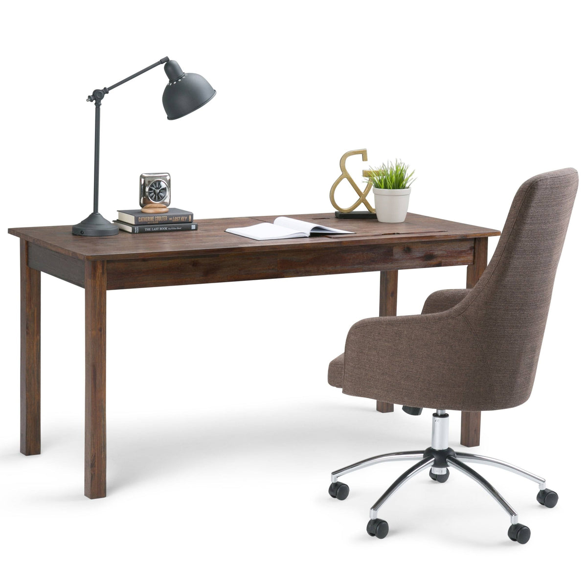 Rustic Solid Acacia Wood 60 inch Desk A6165