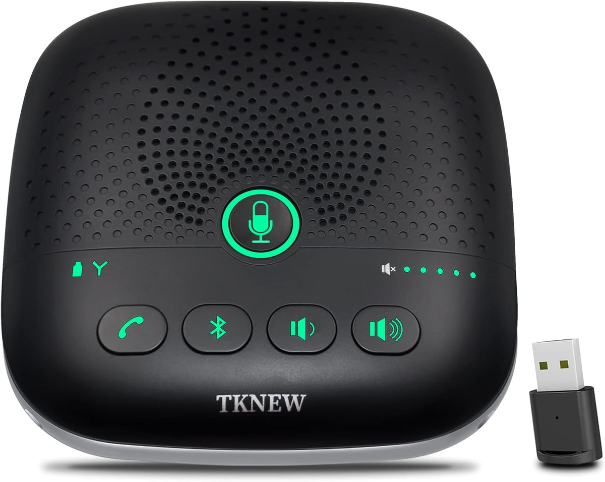 Bluetooth Speakerphone Conference Speaker with 4 Noise Cancellation Mics, Pack of 2 T585556