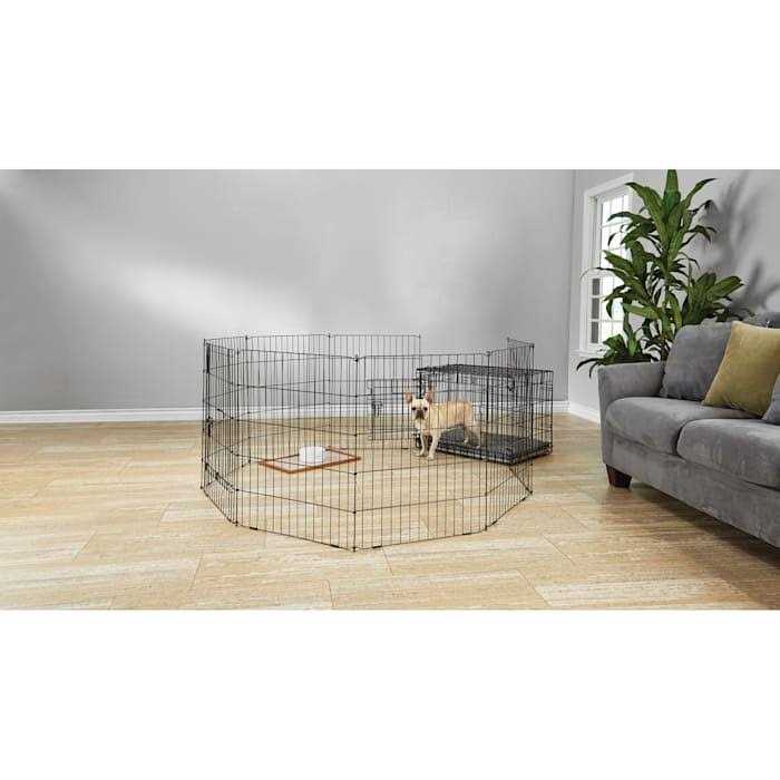 Adjustable Black Exercise Pen for Dogs Q851